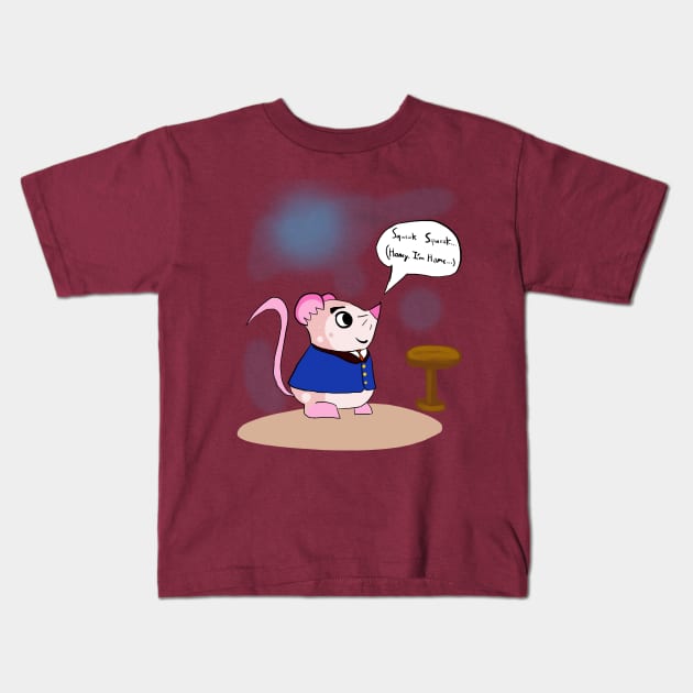 Papa Mouse (Brown Pink) Kids T-Shirt by VixenwithStripes